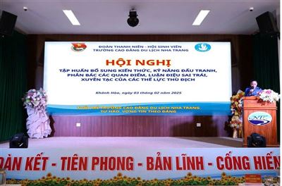 HỘI NGHỊ TẬP HUẤN BỔ SUNG KIẾN THỨC, KỸ NĂNG ĐẤU TRANH, PHẢN BÁC CÁC QUAN ĐIỂM, LUẬN ĐIỆU SAI TRÁI, XUYÊN TẠC CỦA CÁC THẾ LỰC THÙ ĐỊCH