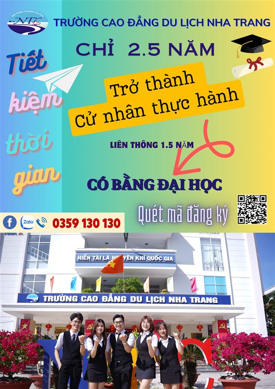 Thông báo tuyển sinh đào tạo ngắn hạn các Khoá nghiệp vụ về du lịch